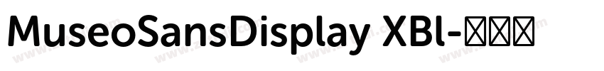 MuseoSansDisplay XBl字体转换